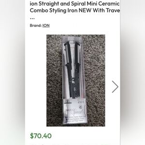 ION Black Ceramic Styling Iron